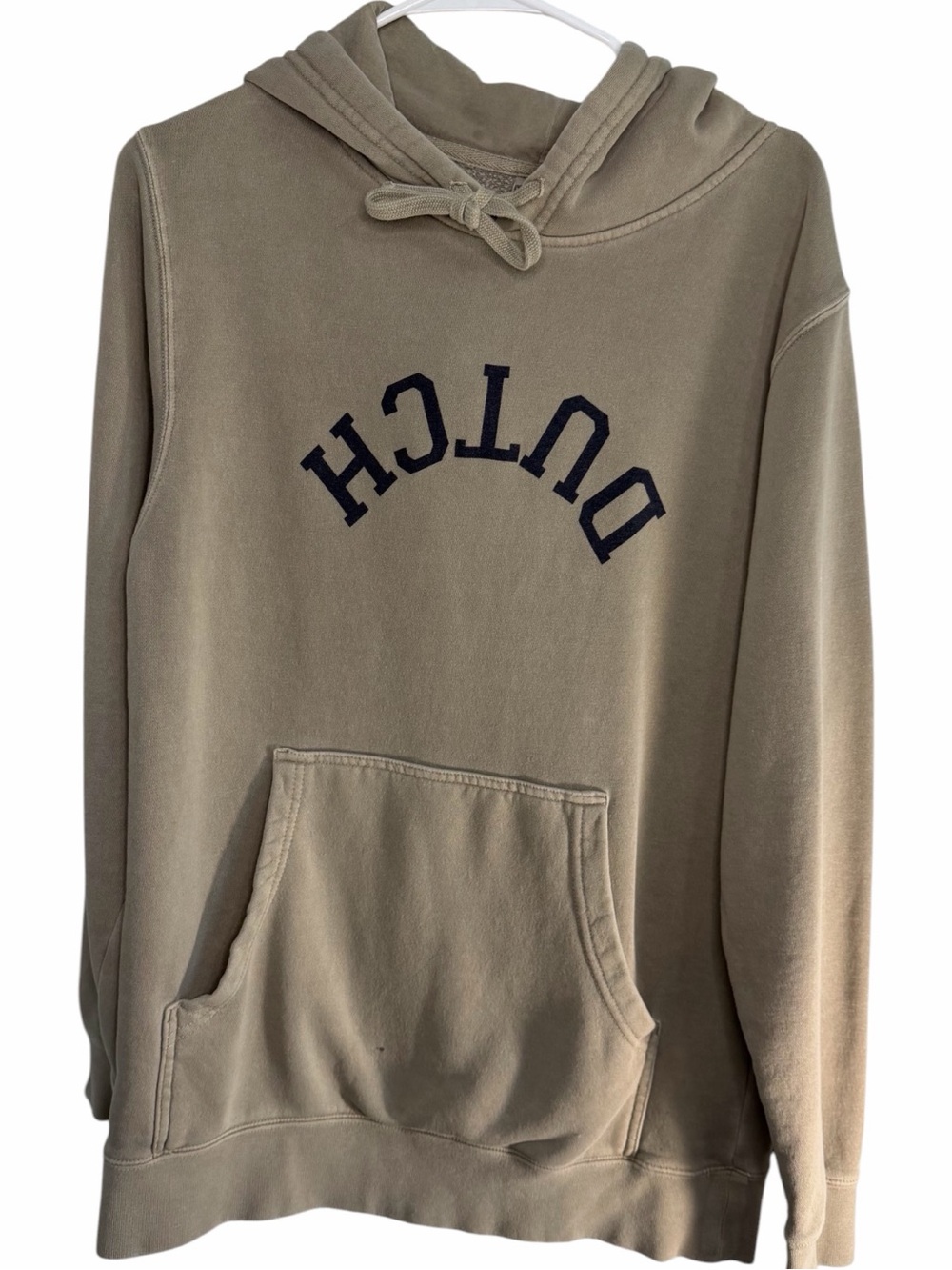 Dutch Bros SMALL Oversized Tan + Navy Ink Upside Down DB 1992